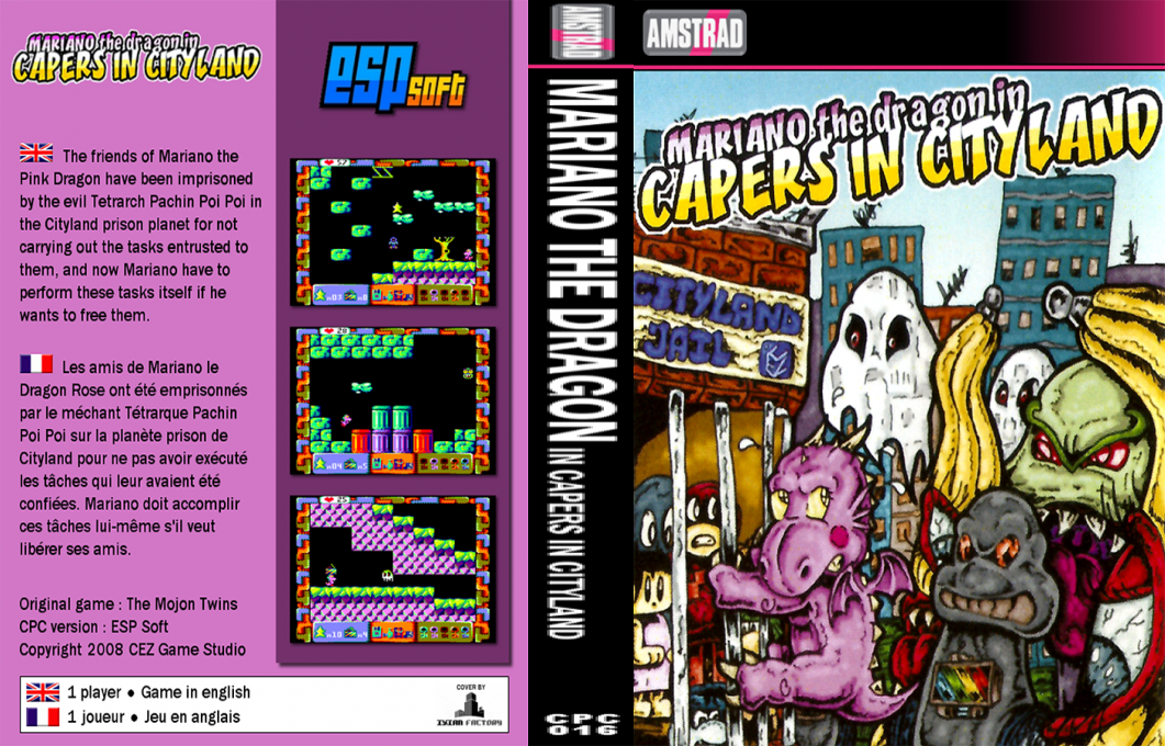 Mariano The Dragon In Capers In Cityland — box-texture (EU)