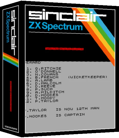 Champions of Cricket + World Cup Cricket - Data Cassette 1993 — box-3D (SS)