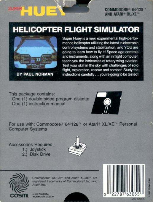 Super Huey UH-IX — box-2D-back (US)