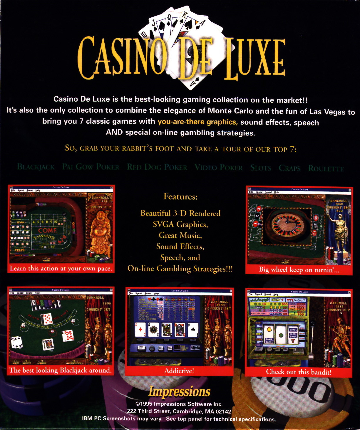 Casino De Luxe — box-2D-back (US)