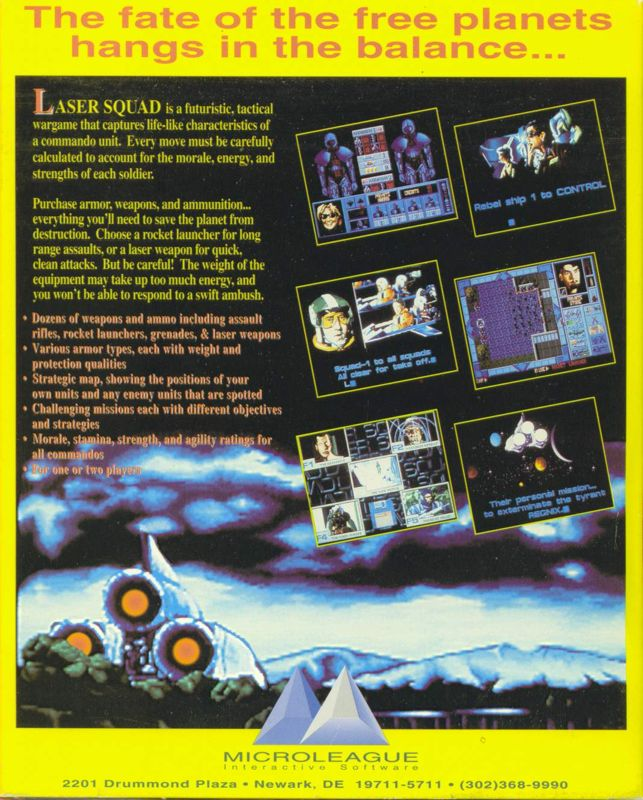 Laser Squad — box-2D-back (US)
