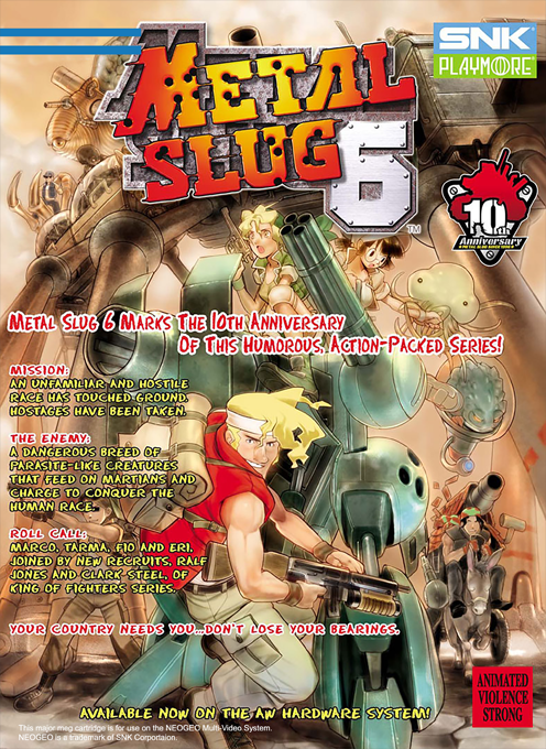 Metal Slug 6 — box-2D-back (WOR)
