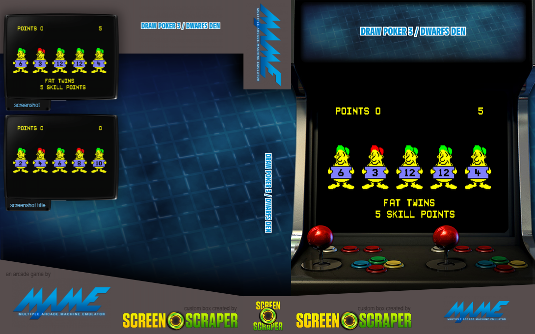 Draw Poker 3 / Dwarfs Den — box-texture (SS)