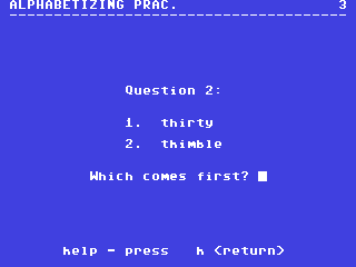 Alphabetizing Practice — ss (WOR)