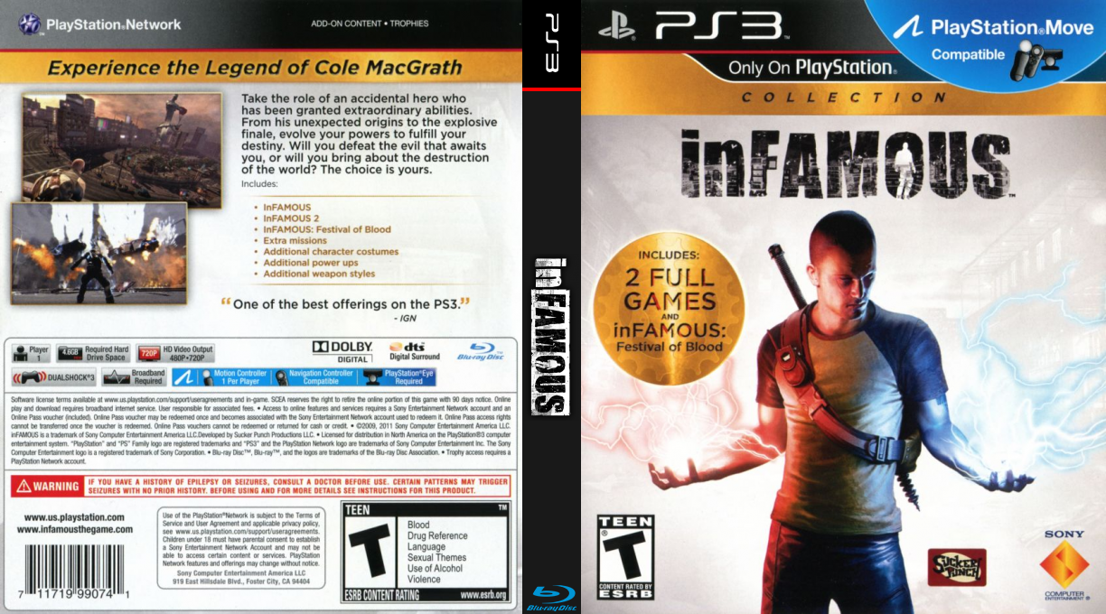 inFamous Collection — box-texture (US)