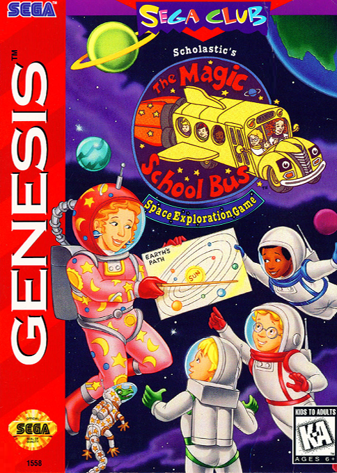 Scholastic's The Magic School Bus - Space Exploration Game box art