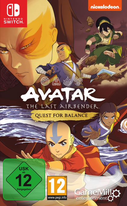 Avatar The Last Airbender - Quest for Balance — box-2D (DE)