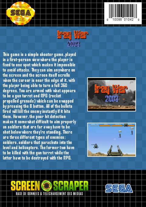 Iraq War 2003 — box-2D-back (SS)