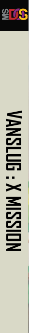 Vanslug - X Mission — box-2D-side (KR)
