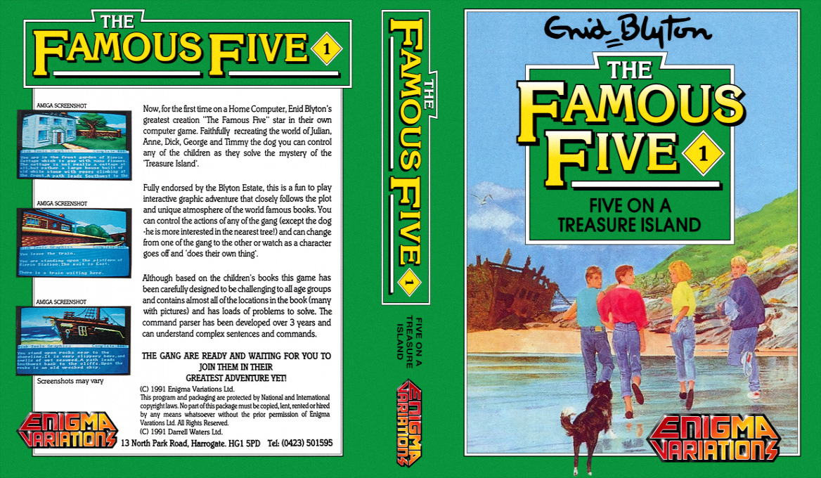 Famous Five, The - Five On A Treasure Island — box-texture (EU)