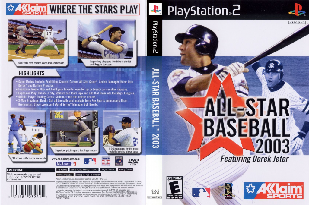 All-Star Baseball 2003 featuring Derek Jeter — box-texture (US)