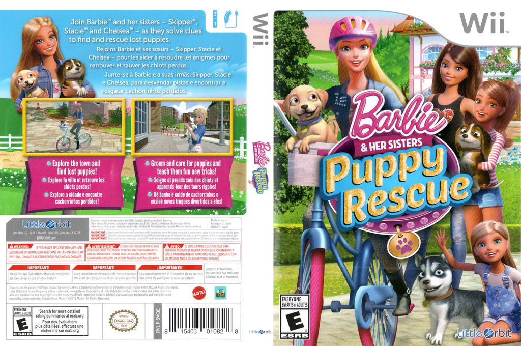 Barbie & Her Sisters - Puppy Rescue — box-texture (US)