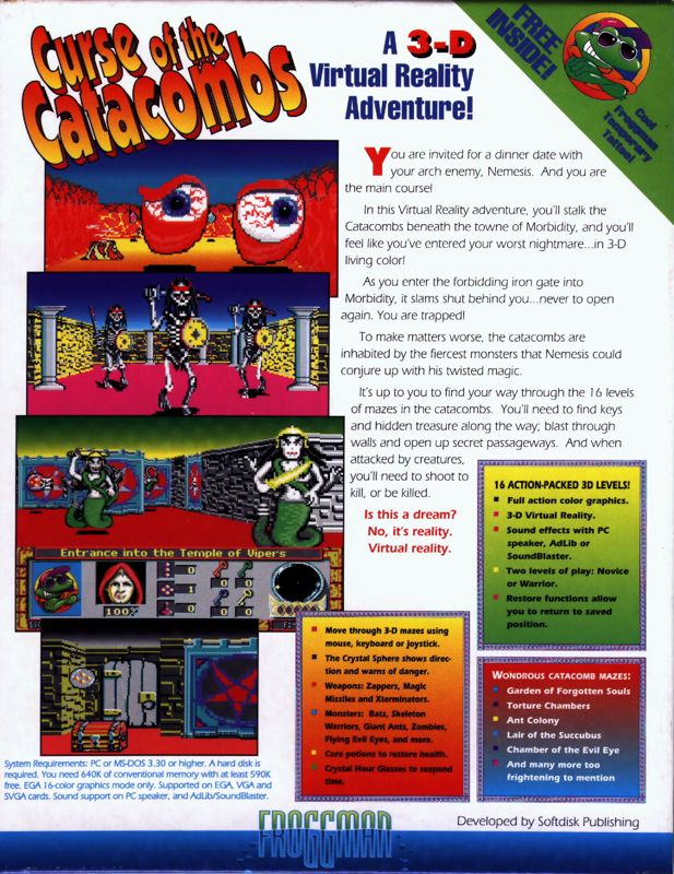 Curse Of The Catacombs — box-2D-back (US)