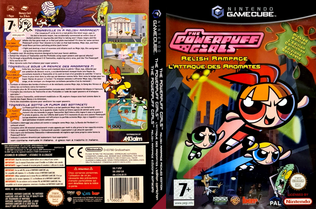 Powerpuff Girls, The - Relish Rampage - Pickled Edition — box-texture (EU)