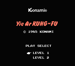 Yie Ar Kung-fu — sstitle (JP)