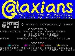 Galaxians — sstitle (WOR)