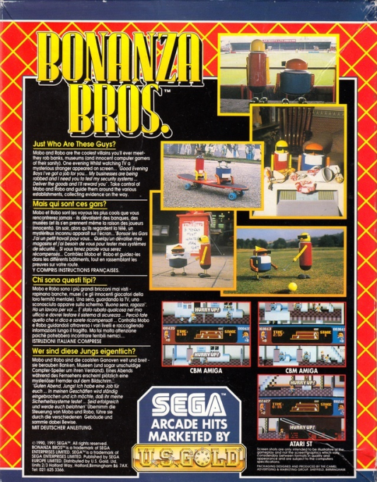 Bonanza Bros. — box-2D-back (EU)