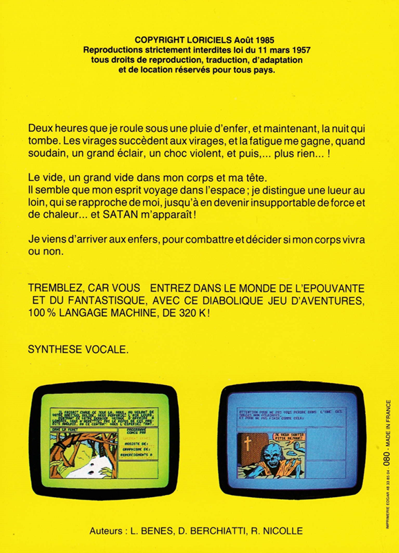 Orphée - Le Voyage Aux Enfers — box-2D-back (FR)