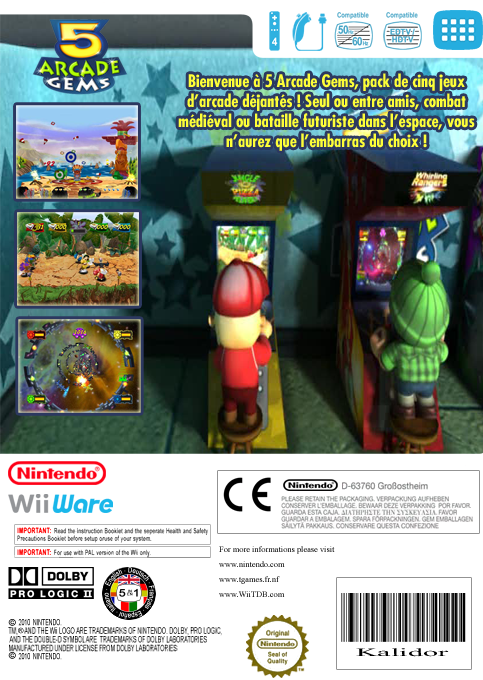 5 Arcade Gems — box-2D-back (FR)