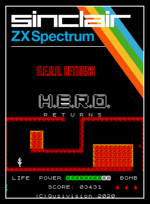 H.E.R.O. Returns box art