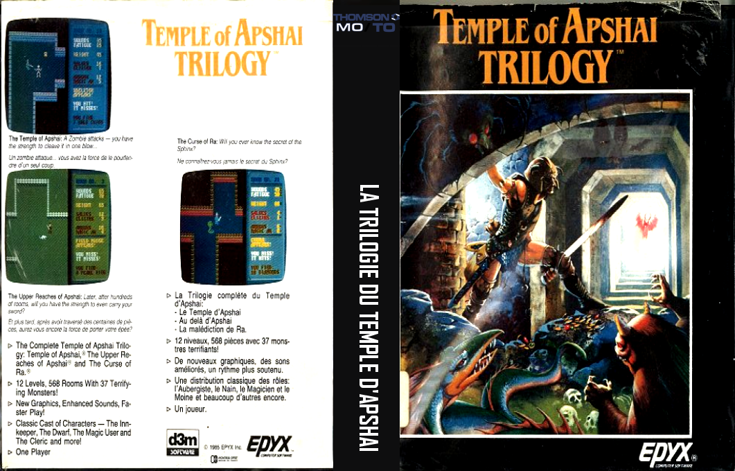 Trilogie Du Temple D'apshai, La — box-texture (WOR)