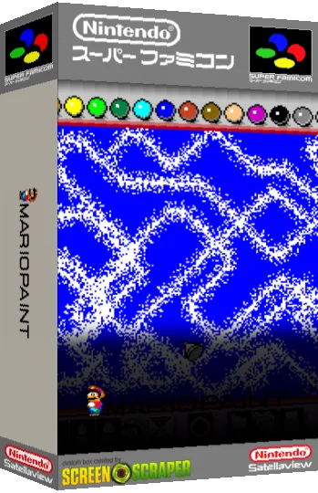 Mario Paint - Yuushou Naizou Ban — box-3D (SS)