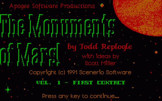 Monuments Of Mars, The — sstitle (WOR)