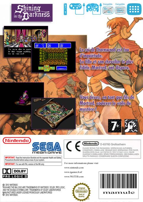 Shining In The Darkness — box-2D-back (FR)
