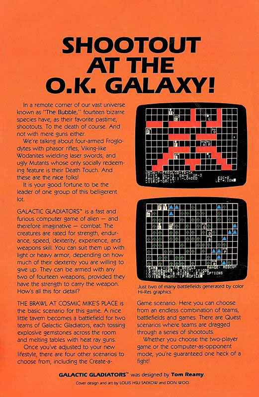 Galactic Gladiators — box-2D-back (US)