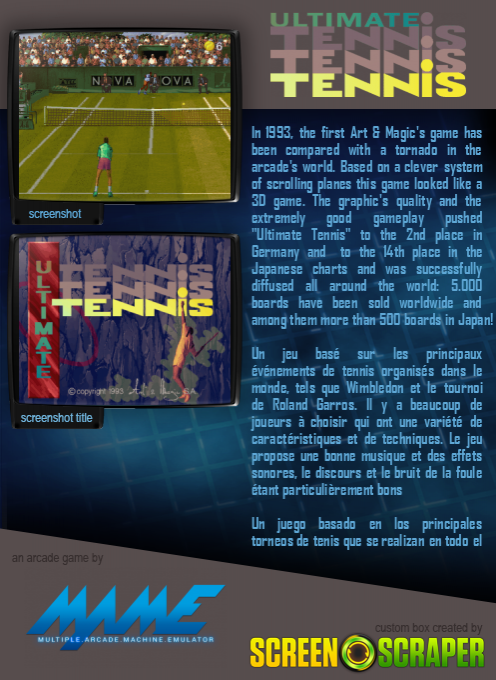 Ultimate Tennis — box-2D-back (SS)