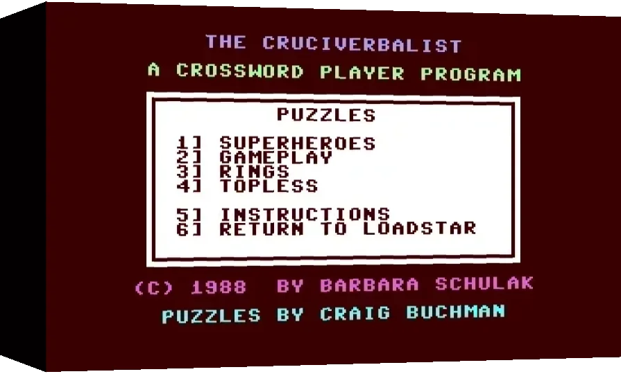 The Cruciverbalist — box-3D (WOR)