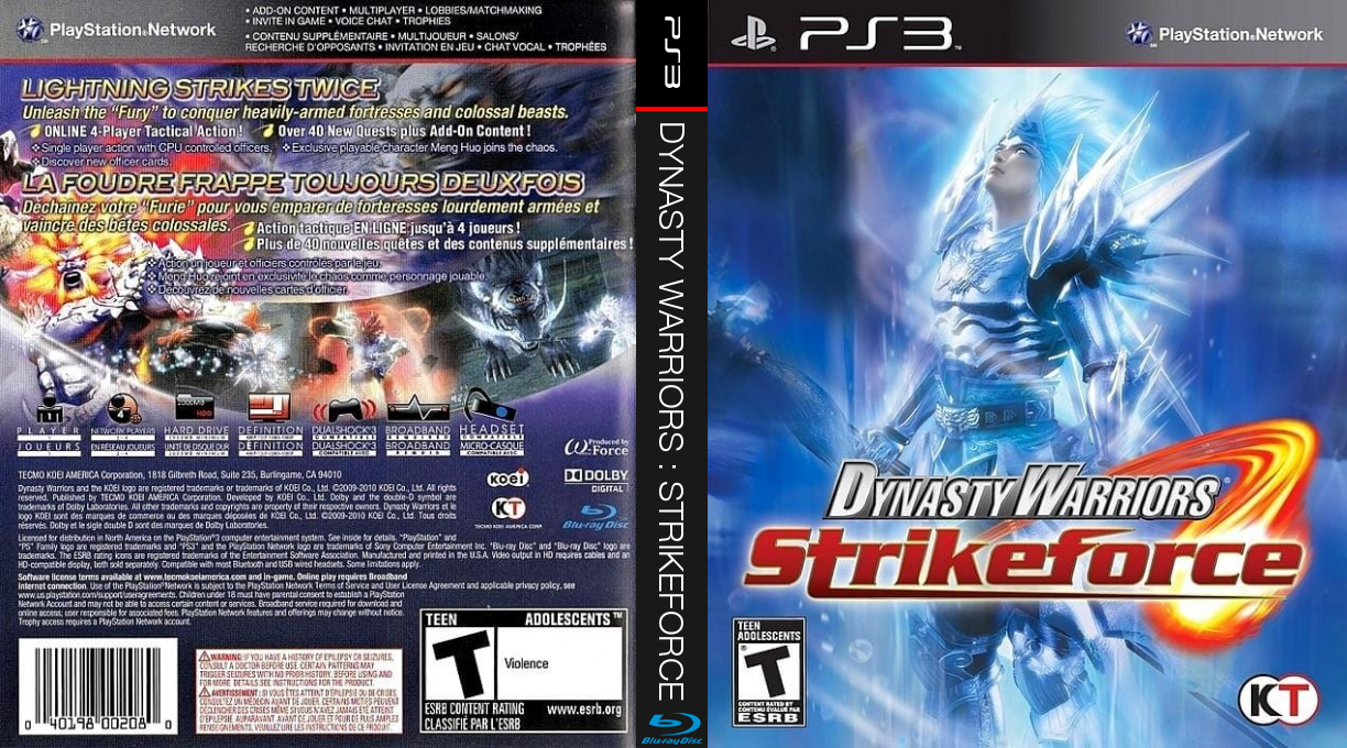 Dynasty Warriors - Strikeforce — box-texture (US)