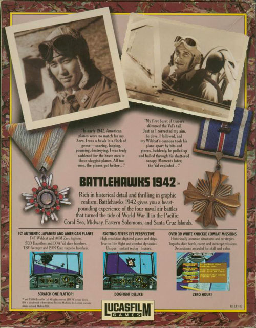 Battlehawks 1942 — box-2D-back (EU)