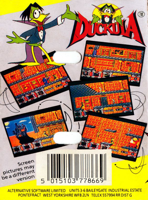 Count Duckula in No Sax Please - We're Egyptian — box-2D-back (EU)