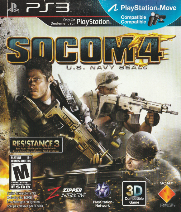 SOCOM 4 - U.S. Navy SEALs — box-2D (CA)