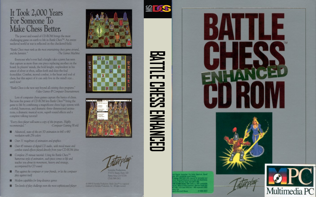 Battle Chess Enhanced — box-texture (US)