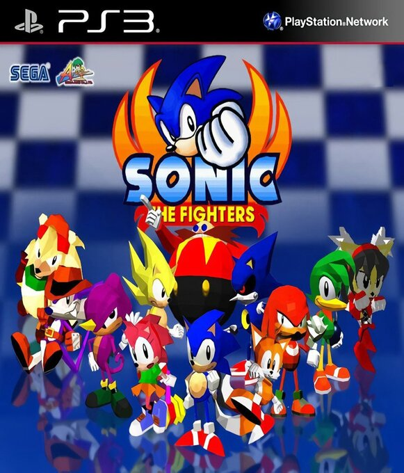 Sonic the Fighters box art