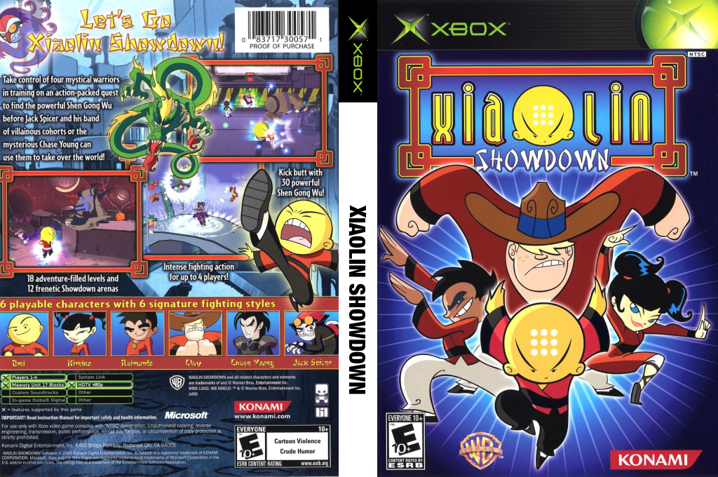Xiaolin Showdown — box-texture (US)