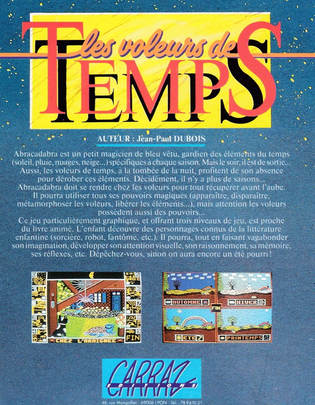 Abracadabra Et Les Voleurs De Temps — box-2D-back (FR)