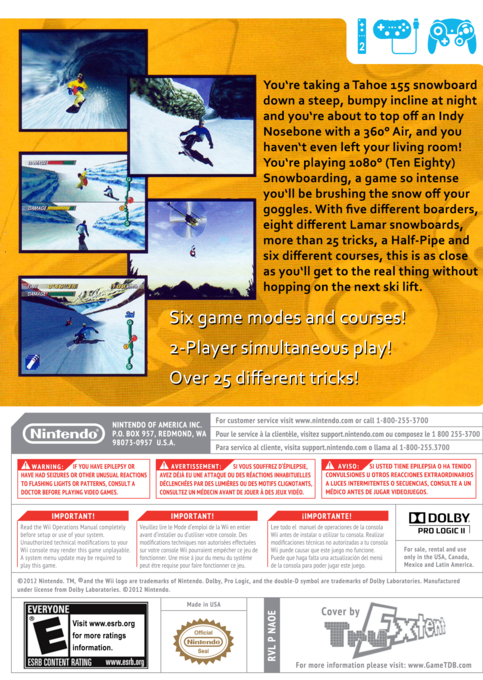 1080 Snowboarding — box-2D-back (US)