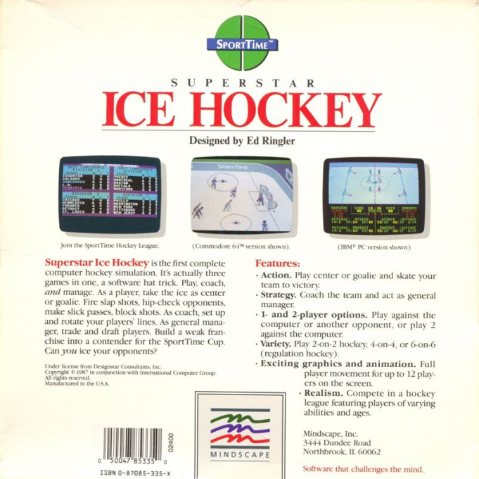 American Ice Hockey — box-2D-back (US)
