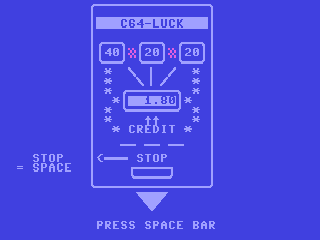 Slot Machine C64-Luck — ss (WOR)
