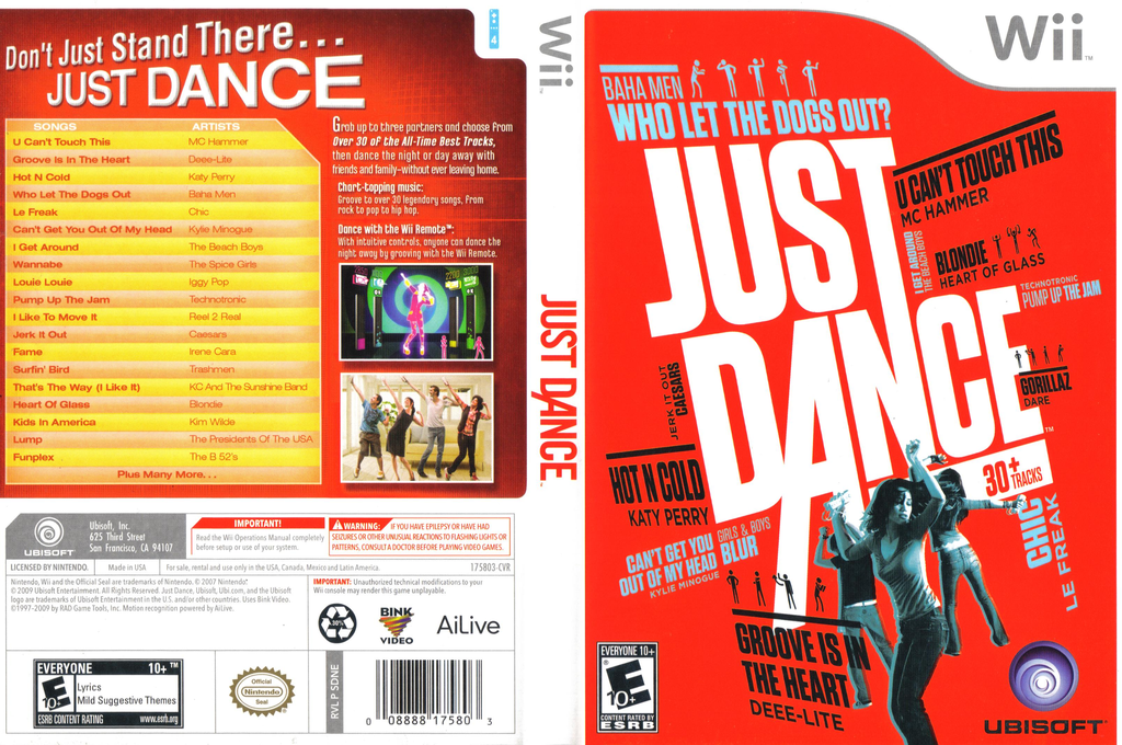 Just Dance Wii — box-texture (US)