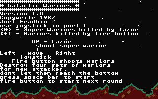 Galactic Wariors — sstitle (WOR)