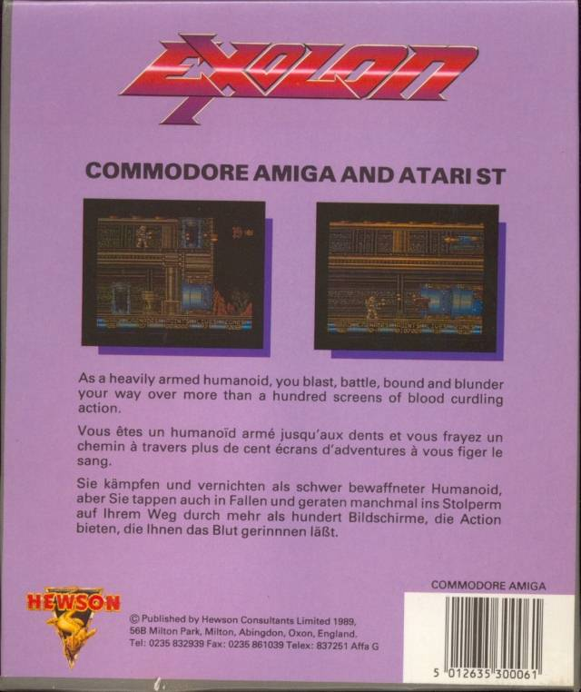 Exolon — box-2D-back (EU)