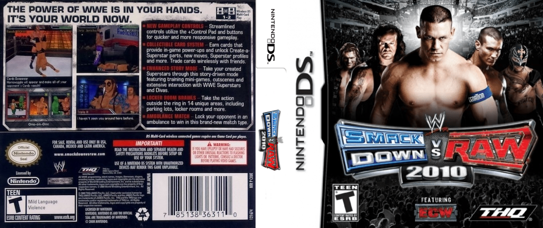 WWE SmackDown vs Raw 2010 Featuring ECW — box-texture (US)