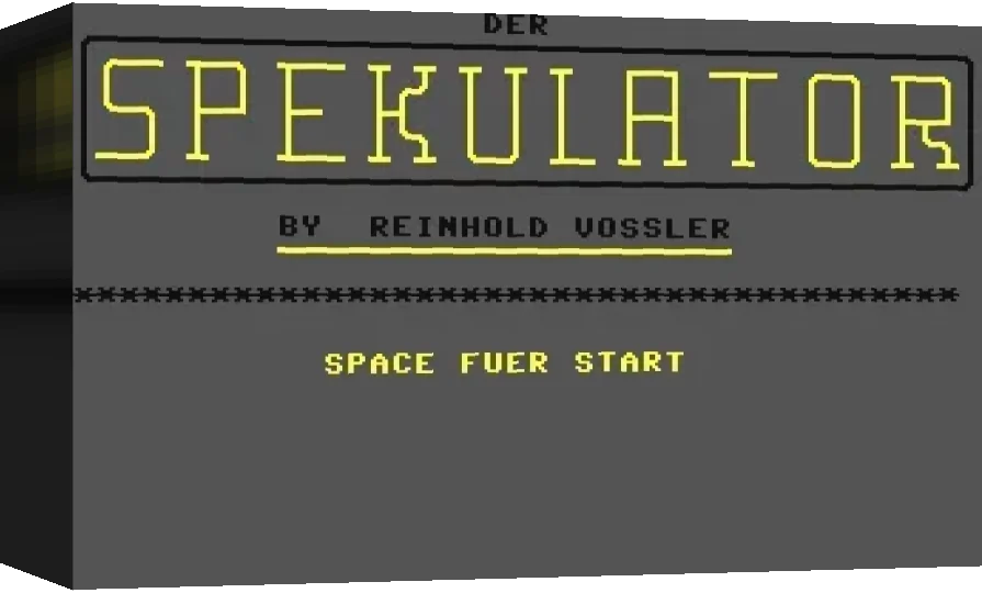 Spekulator, Der — box-3D (WOR)