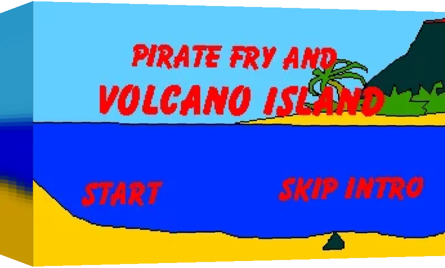 Pirate Fry and Volcano Island — box-3D (WOR)