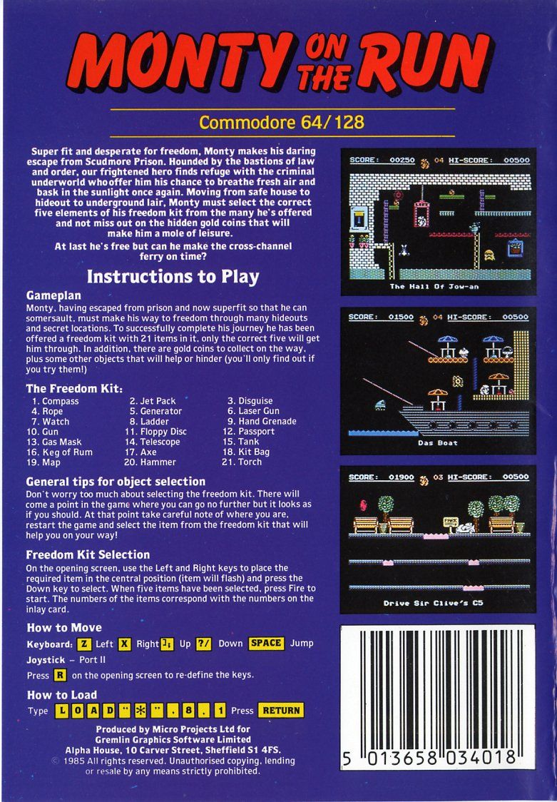 Monty On The Run — box-2D-back (EU)