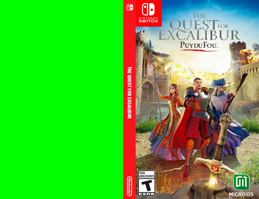 quest for excalibur, The — box-texture (US)